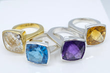 Load image into Gallery viewer, Gerry Summers Blue Topaz Colourbox Ring