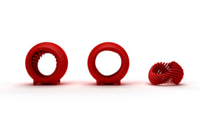 Red Helix Ring