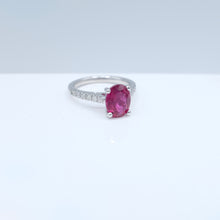 Load image into Gallery viewer, Rubellite and Diamond Ring
