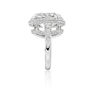 The Oval Diamond & Platinum Ring