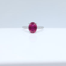 Load image into Gallery viewer, Rubellite and Diamond Ring
