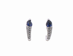 Sapphire and Diamond Earrings