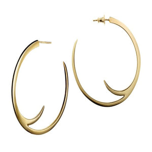 Shaun Leane Large Gold Vermeil Cat Claw Hoop Earrings