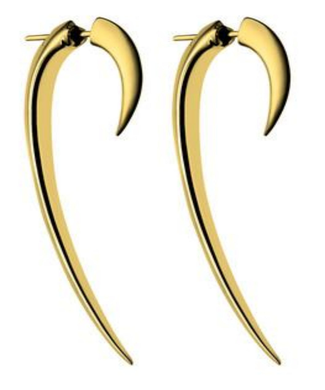Shaun Leane Yellow Gold Vermeil Large Hook Earrings
